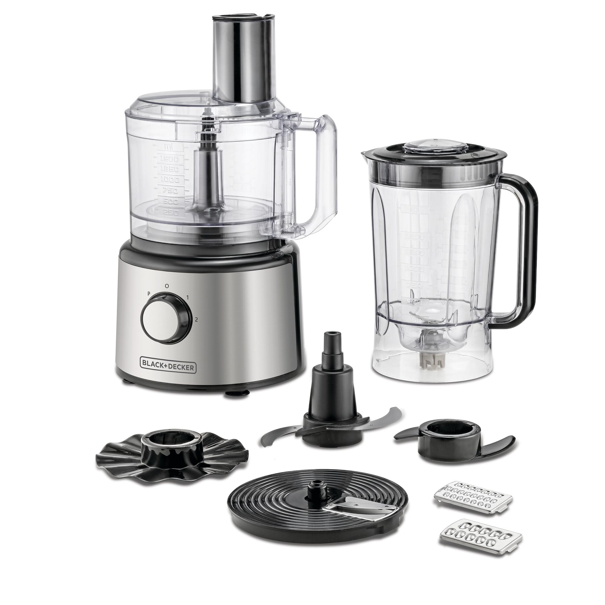 Black+Decker Multifunctional Food Processor, 1.8 Liter, 750 Watt, Silver - FX760 Black+Decker Multifunctional Food Processor, 1.8 Liter, 750 Watt, Silver - FX760